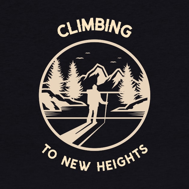 Climbing to new heights Mountain rock climbing by superteeshop